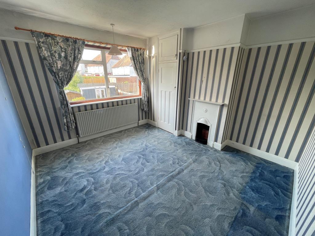 Bedroom with fireplace