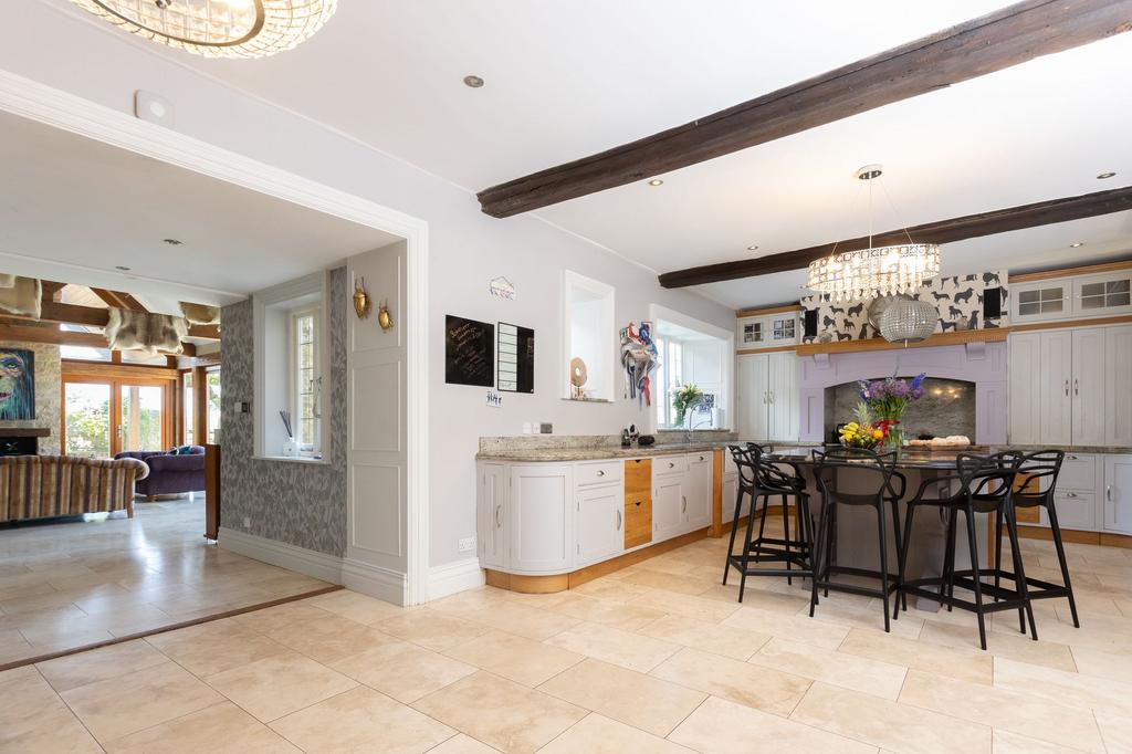 Kitchen through to Family Room