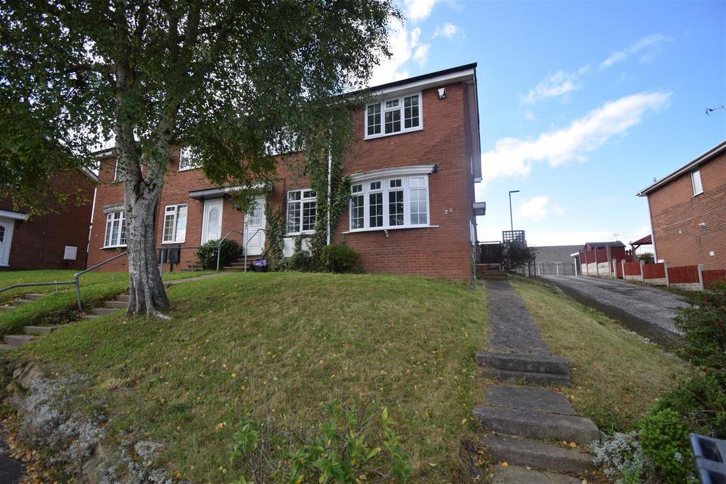 Acorn Ridge, Shirebrook, Mansfield 2 bed end of terrace house for sale £120,000