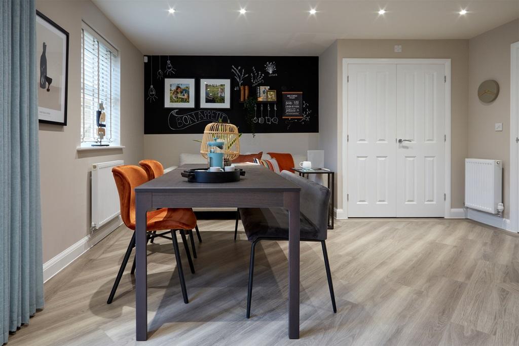 Dining area in the Ingleby 4 bedroom home