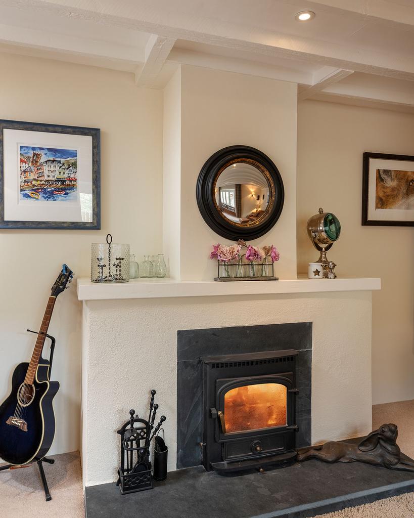 Springwell Barn, East Cornworthy: Living Room