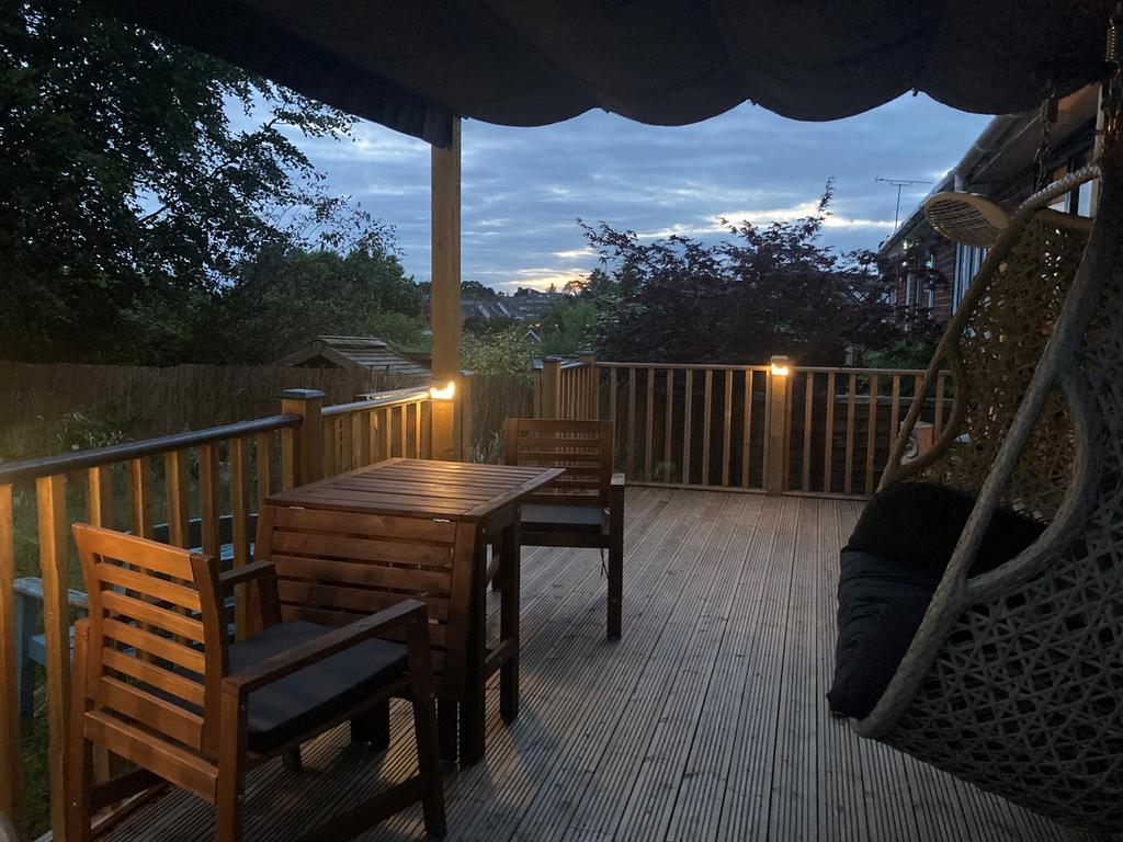 Garden at night