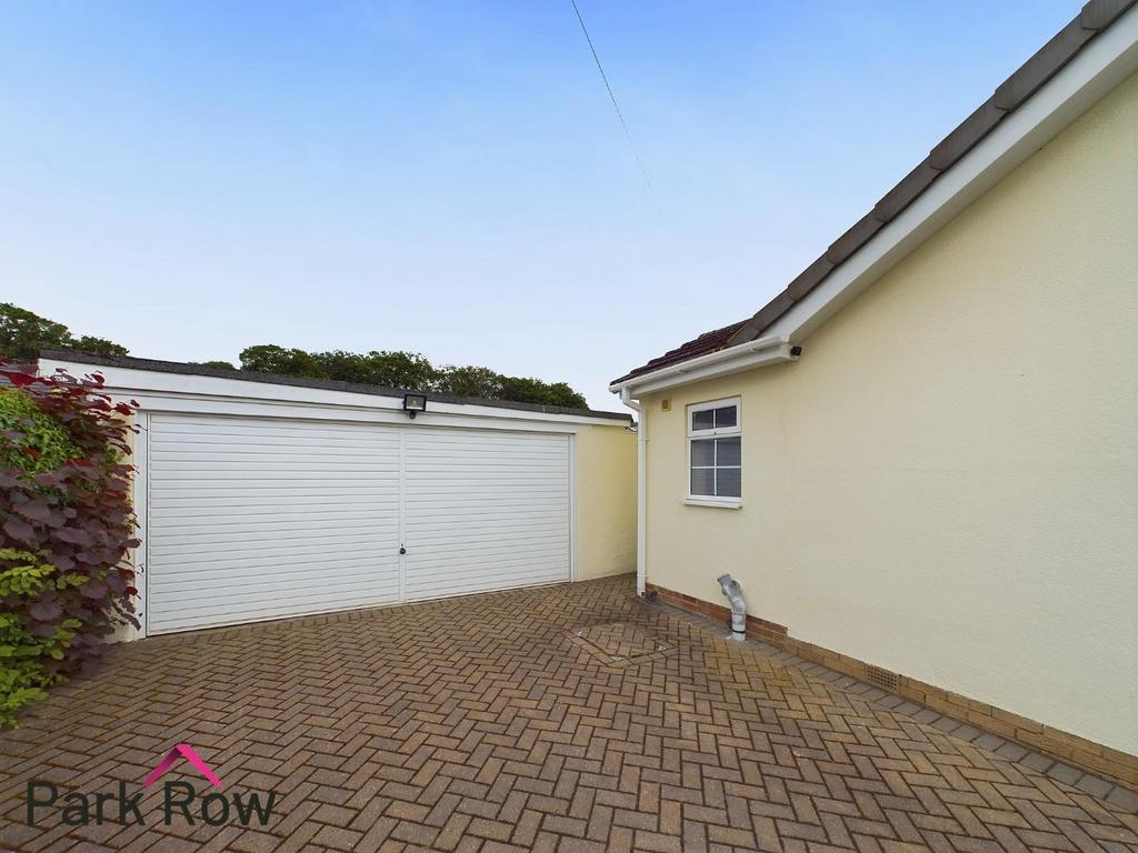 Detached double garage