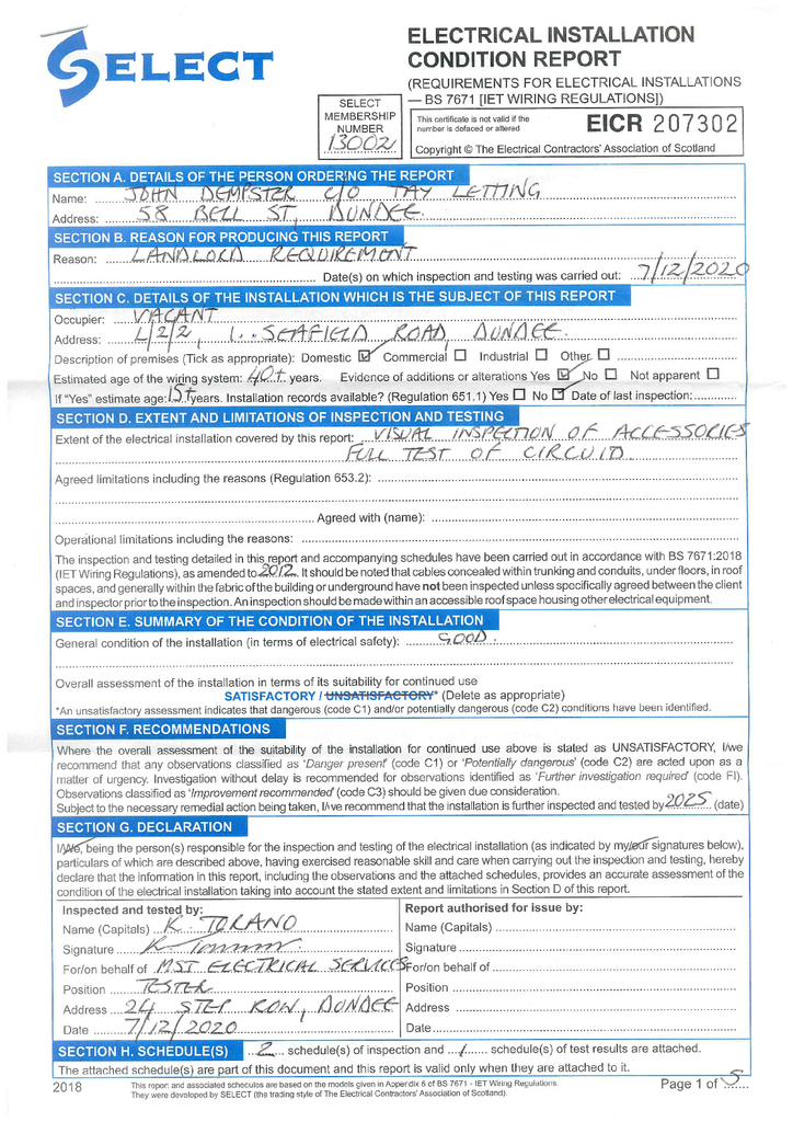 EPC Certificate