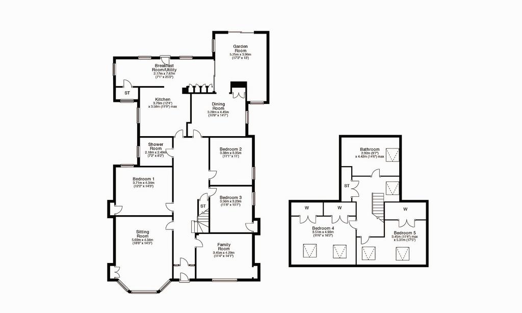 Redding Road, Brightons, Falkirk, Stirlingshire, FK2 0HG 5 bed detached