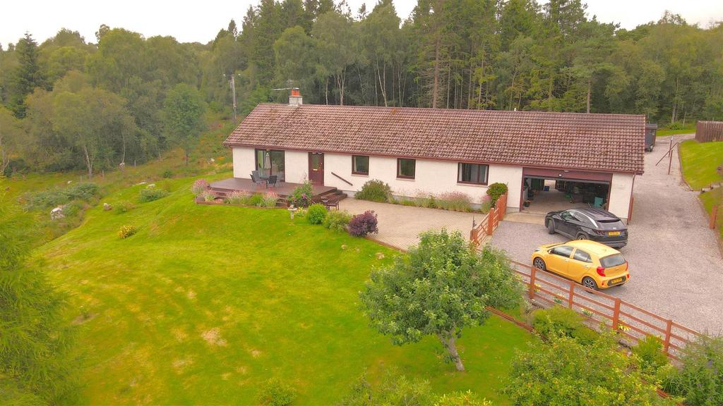 Kyle Lodge, Altass, Lairg, Sutherland... 4 bed detached bungalow £340,000