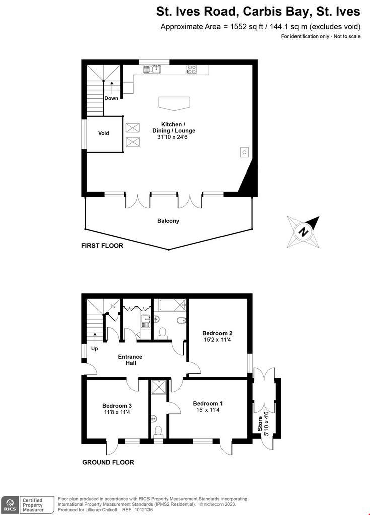 Carbis Bay, St Ives, Cornwall 3 bed detached house for sale £1,150,000