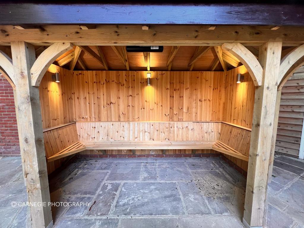 Heated seating area