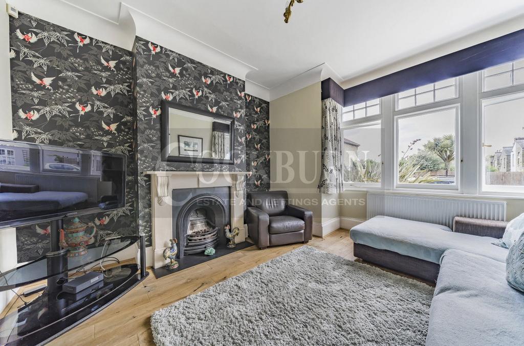 Living room, fireplace