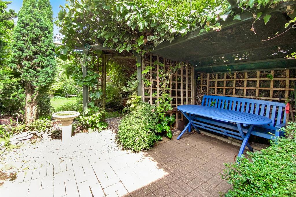 Private rear mature garden