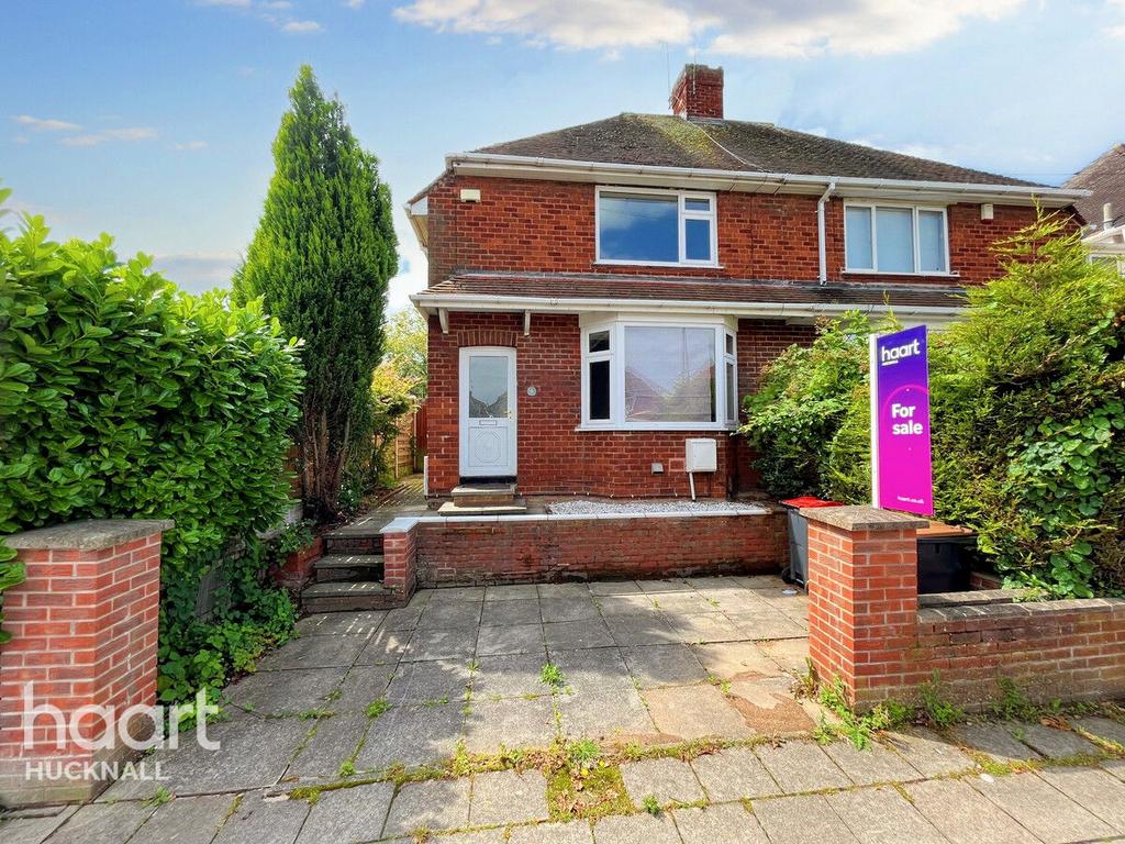 Brookside, Hucknall, Nottingham 2 bed semidetached house for sale £140,000