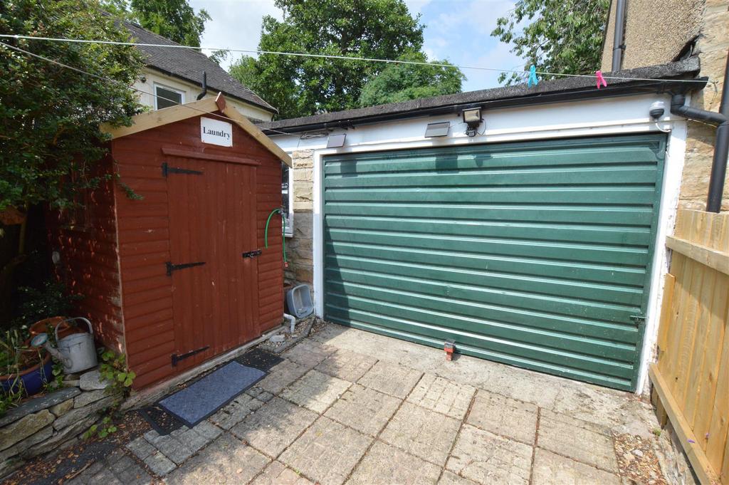 Garage and laundry shed