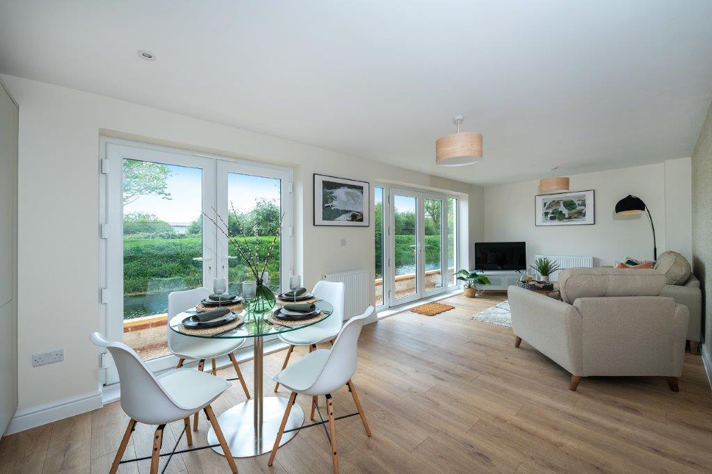 Open plan kitchen living/dining room