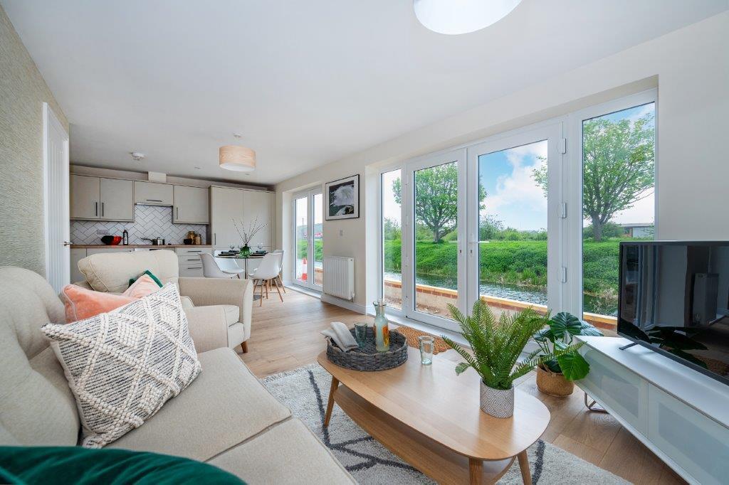 Open plan kitchen living/dining room