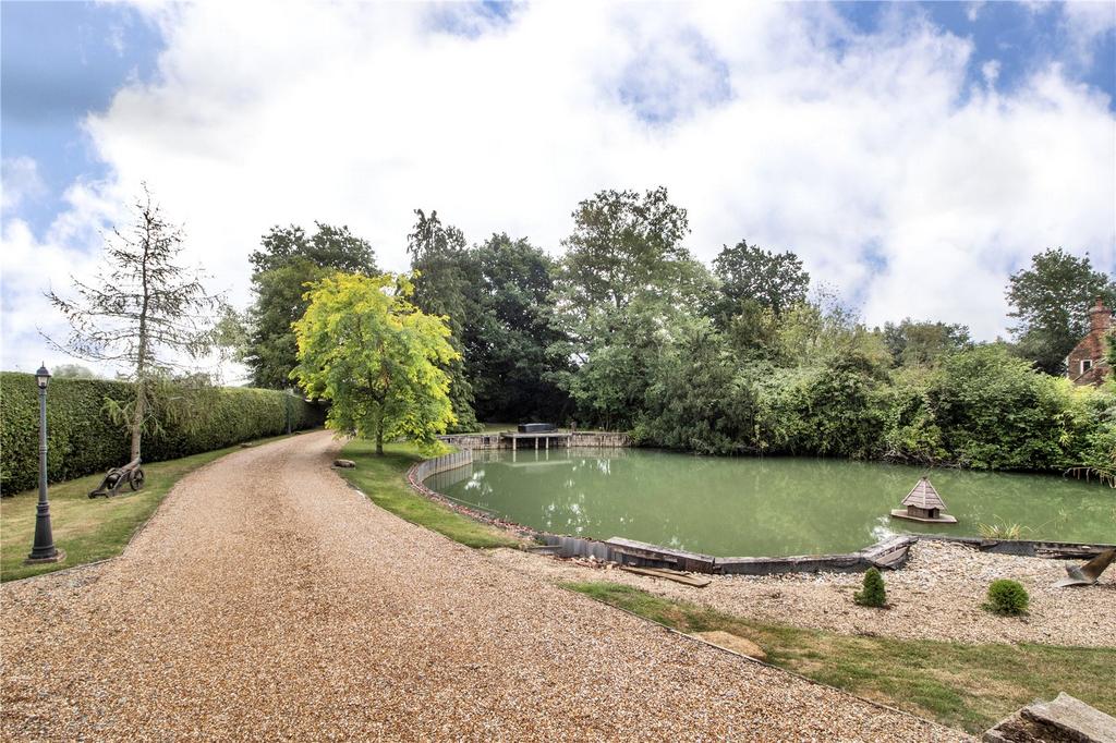 Driveway &amp; Pond