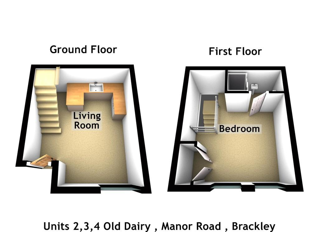 Manor Road, Brackley 1 bed terraced house £200,000