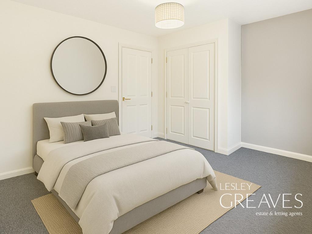 Virtually Staged Bedroom One