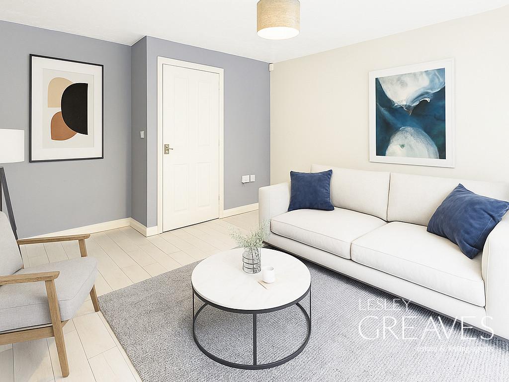 Virtually Staged Living Room