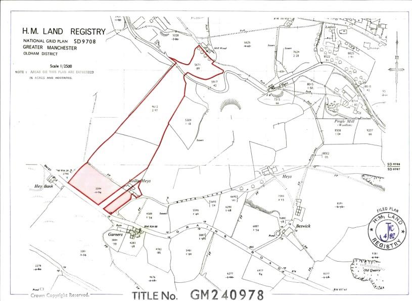 Grains road, Saddleworth, Oldham, OL3 Farm land for sale £80,000