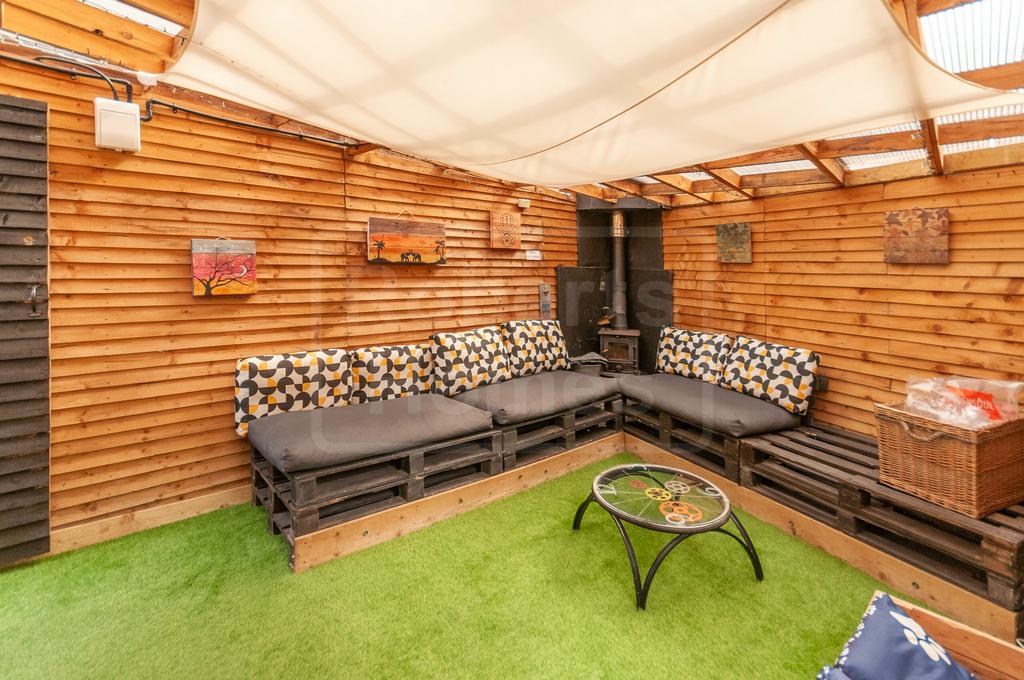 Holiday let covered area