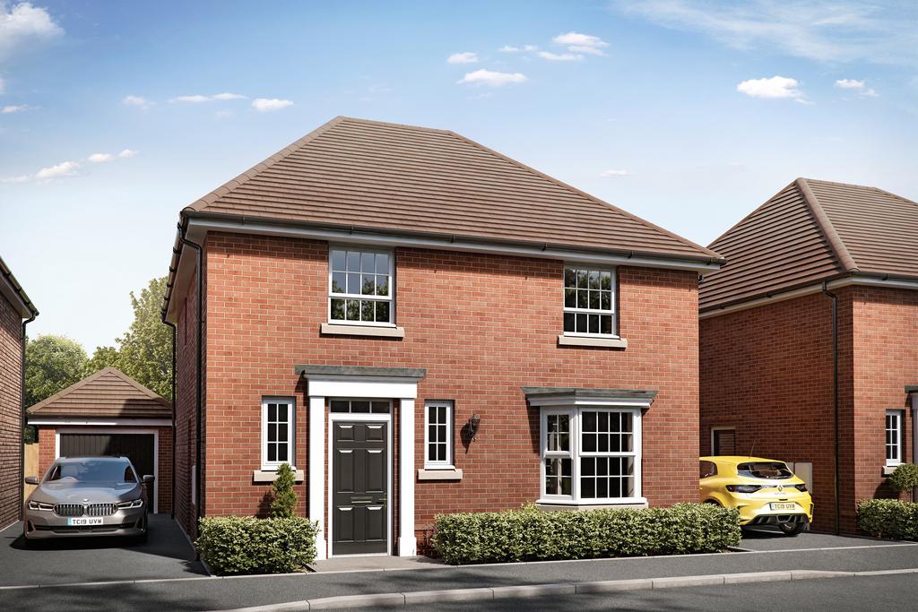 Outside view of the Kirkdale. 4 bed detached home.