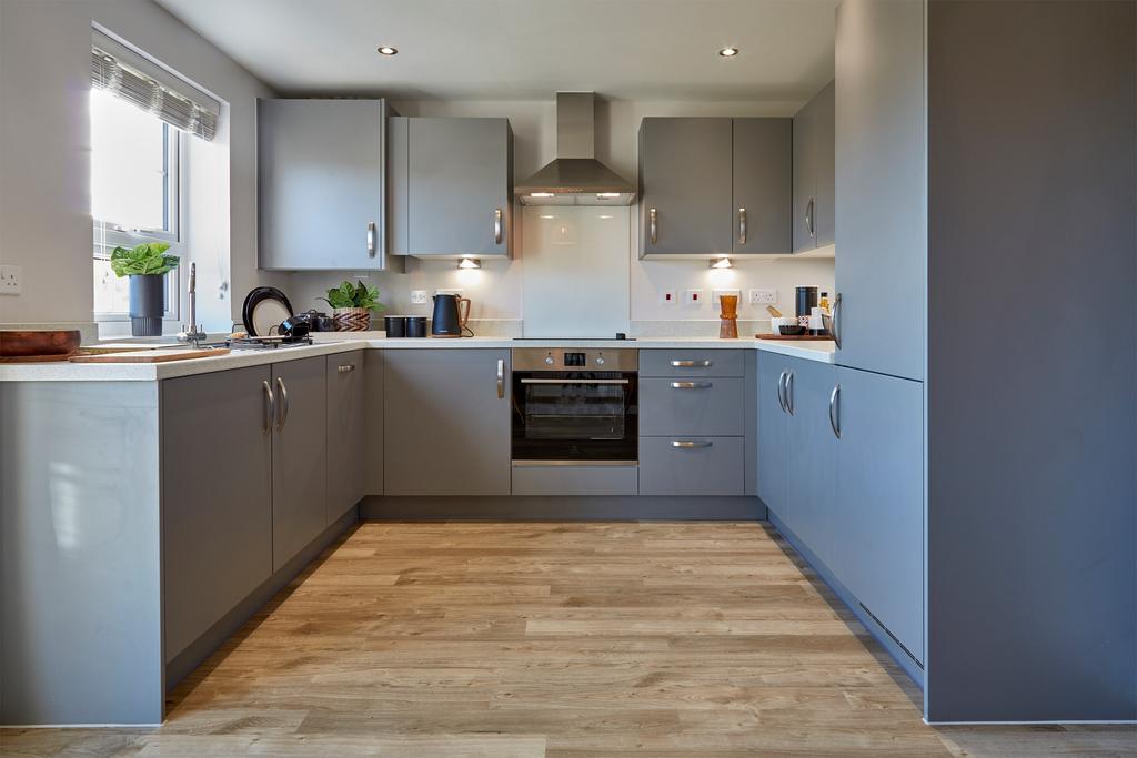 Modern fitted kitchen in the Ellerton 3 bedroom...