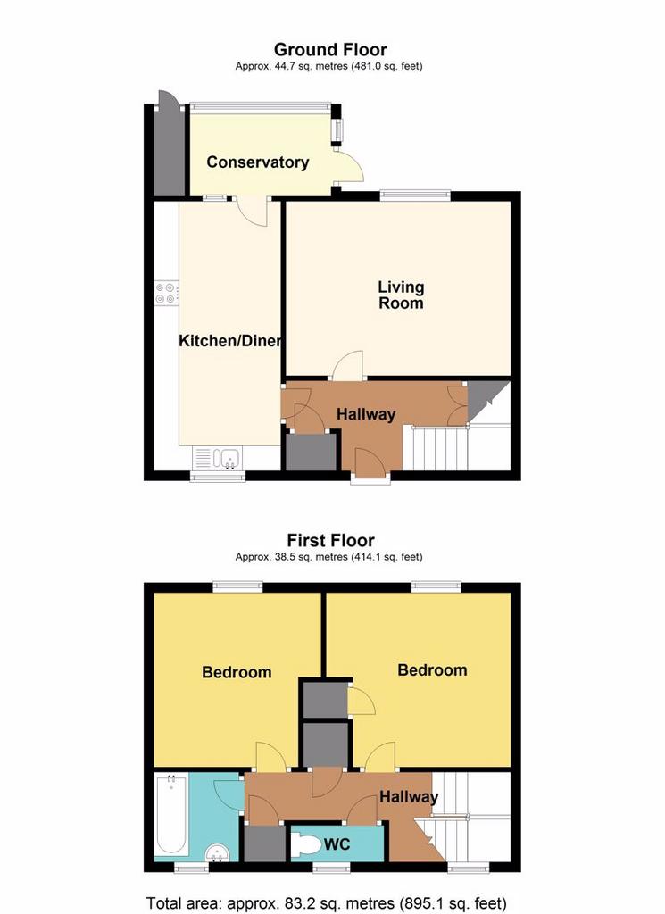Woodlands, Pontypool REF 00017083 2 bed terraced house £140,000