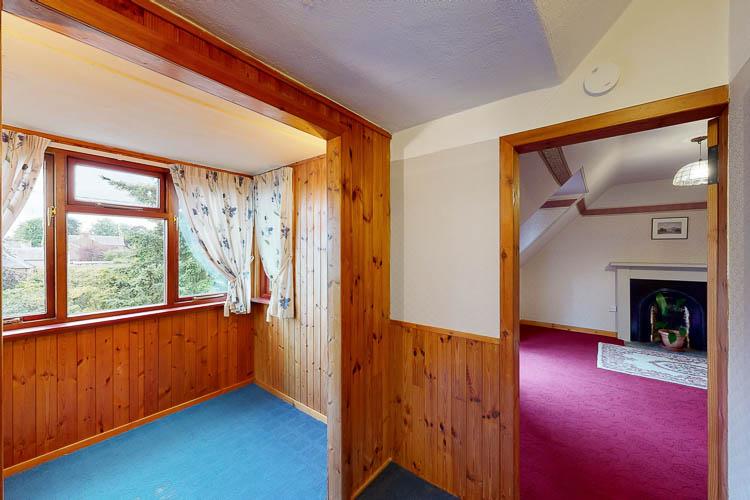 Upstairs seating area / office