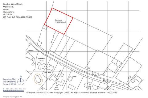 Land for sale, Wield Road, Medstead, Alton, Hampshire, GU34 5NJ