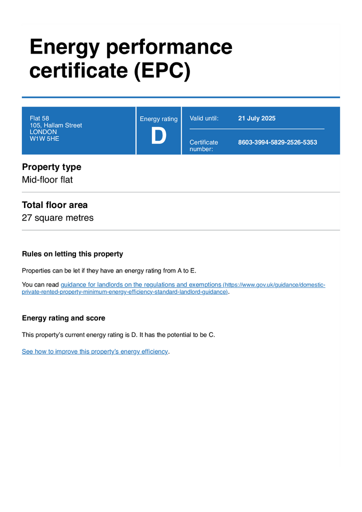 Energy Performance Certificate