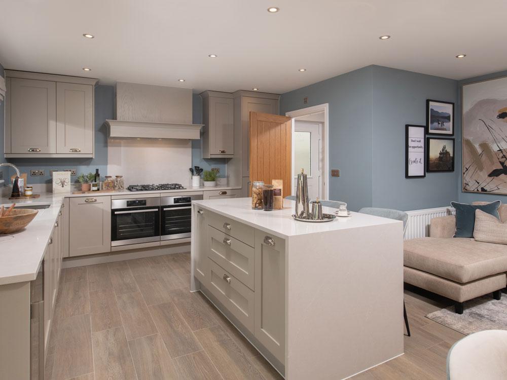 High specification kitchen with large island unit