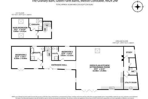 3 bedroom barn for sale, Hindolveston Road, Melton Constable, Norfolk, NR24