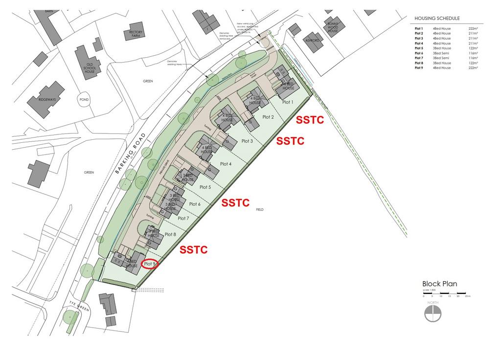 Site plan plot 9