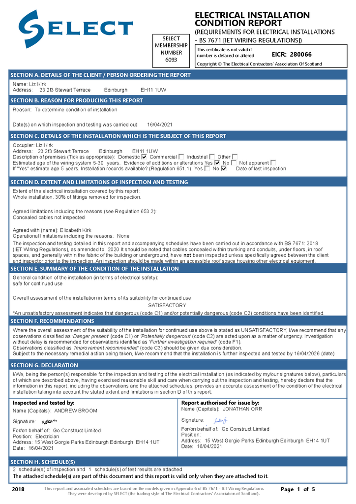 EPC Certificate