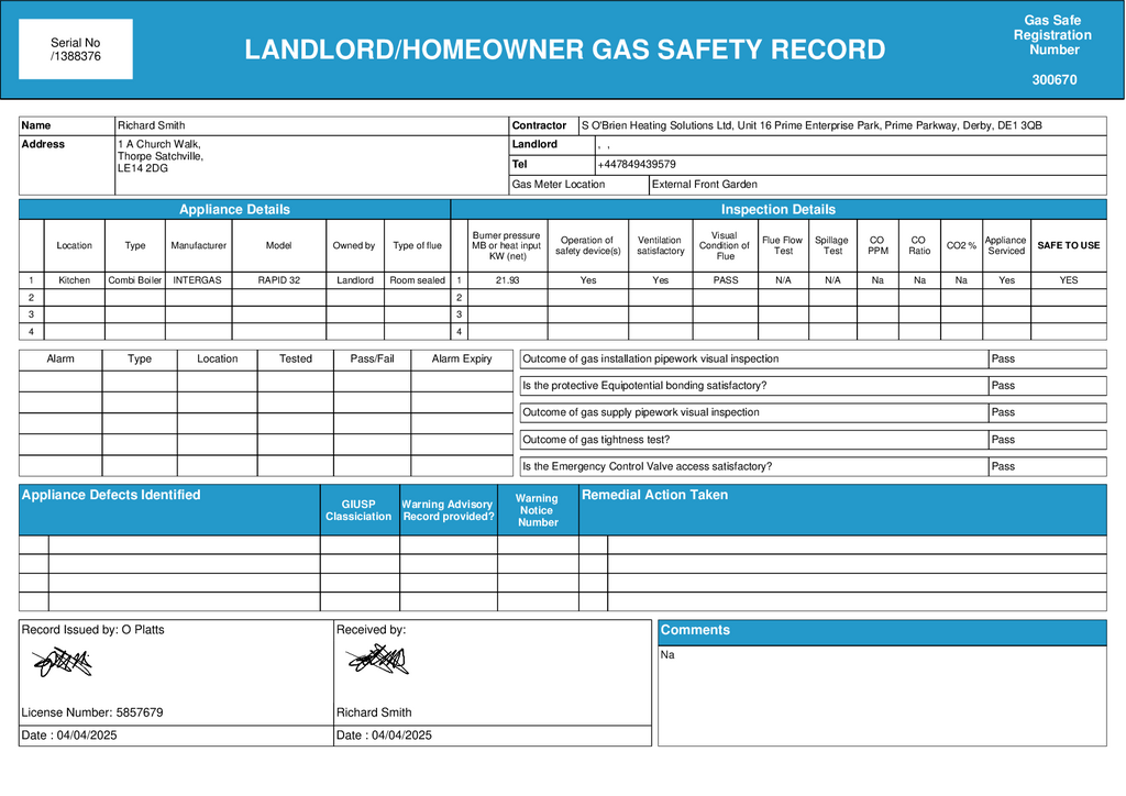 EPC Certificate