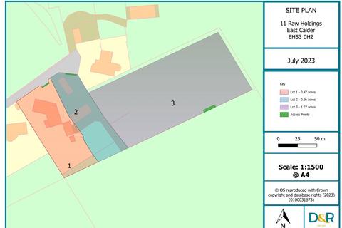 Plot for sale, Raw Holdings, East Calder, EH53