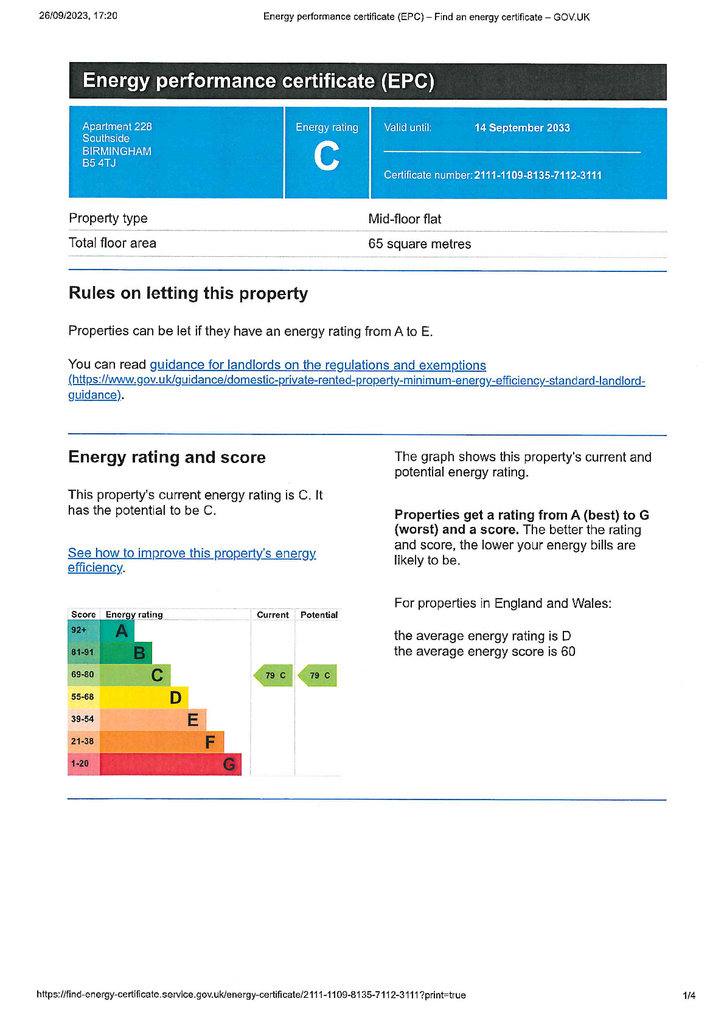 EPC Certificate