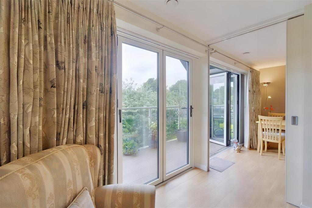 View through lounge to bedroom two