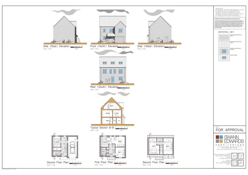 Plot 2, Grange Court, Grange Drive, Spalding 3 bed property with land for sale £99,950