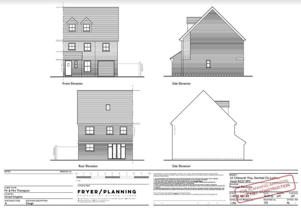 Approved extension plans