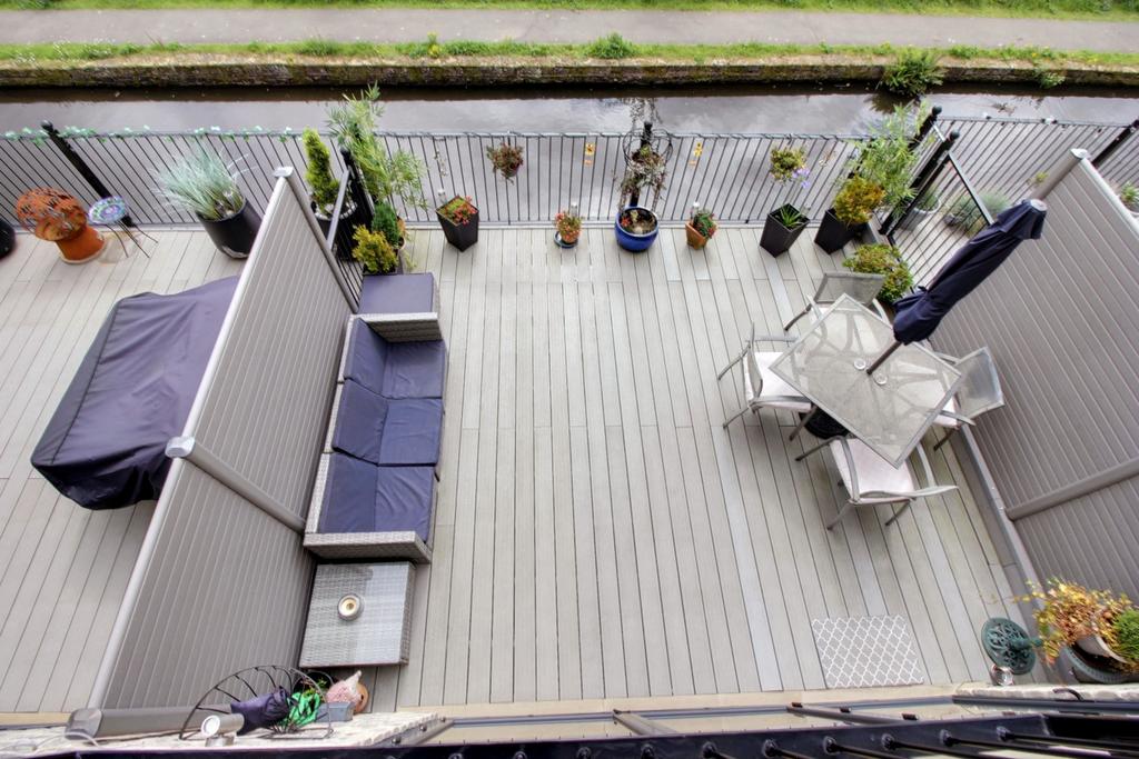 Aerial view of terrace