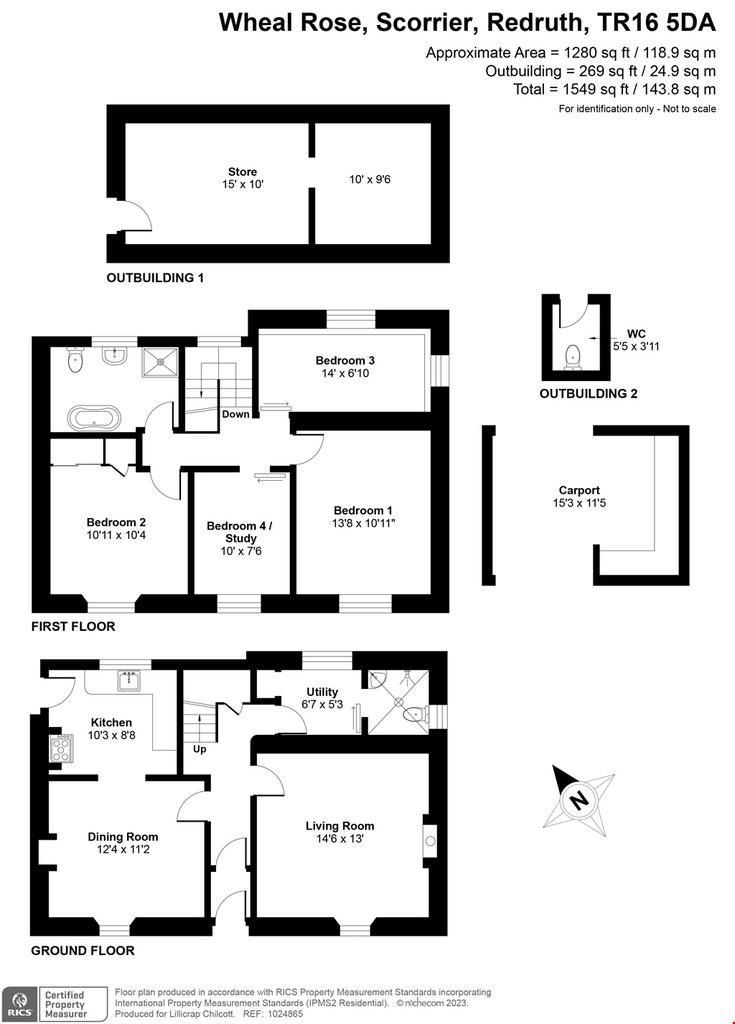 Wheal Rose, Scorrier, Cornwall 4 bed detached house for sale £375,000