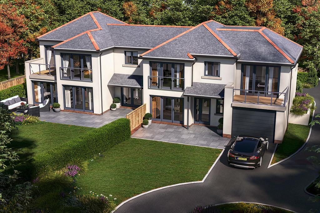 Artist impression of completed properties on build