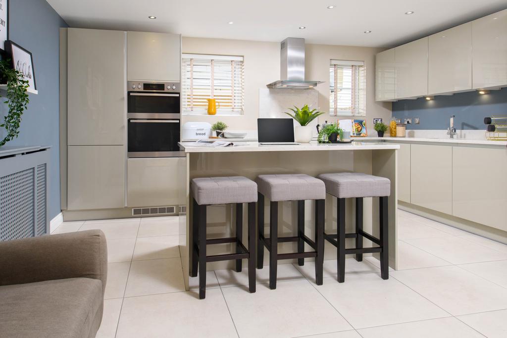 Kitchen with dining area inside 4 bedroom home...