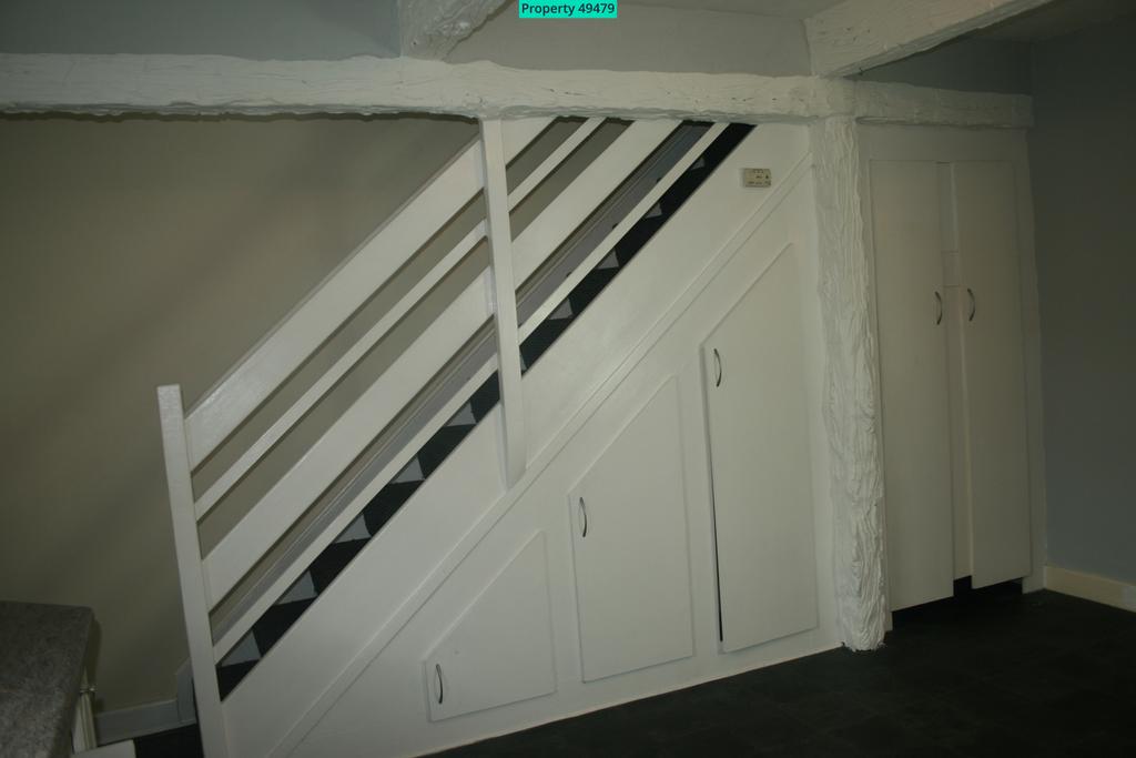 Kitchen under-stairs storage