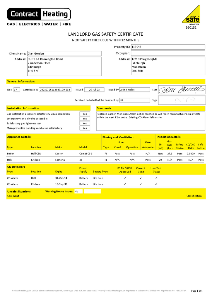 EPC Certificate