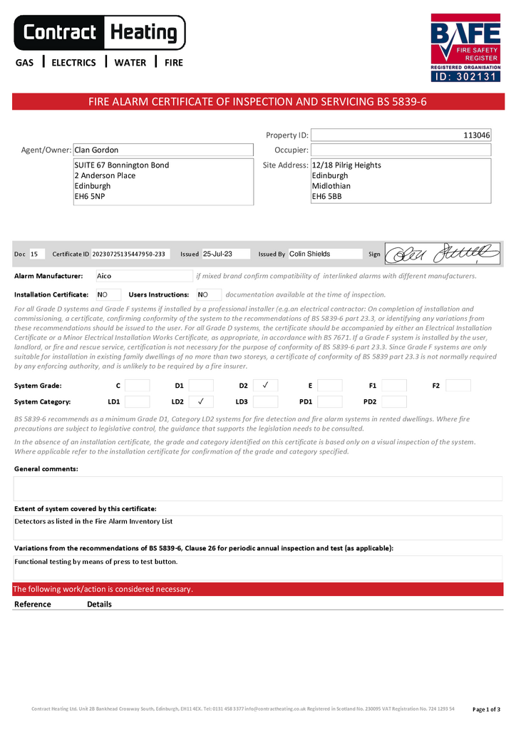 EPC Certificate