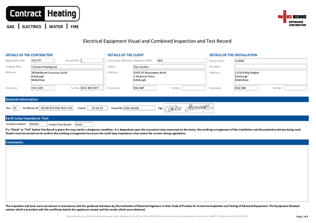EPC Certificate