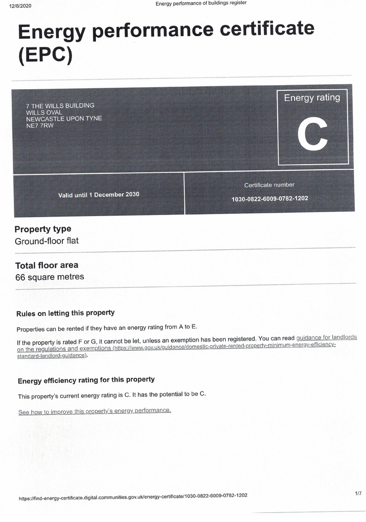 EPC Certificate