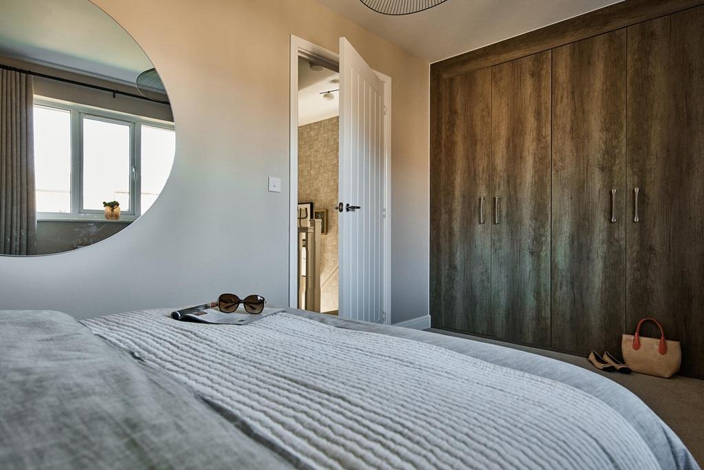 The second double bedroom has plenty of storage...
